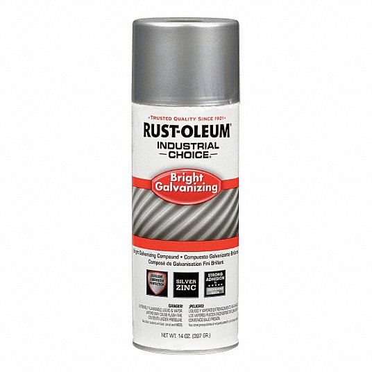 Picture of Rust Oleum 32Ut37 Silver Spray Paint 12 Oz: Std Spray Paints, Gen Purpose Spray Paint, Aluminum/Metallic, Solvent, Gloss